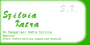 szilvia katra business card